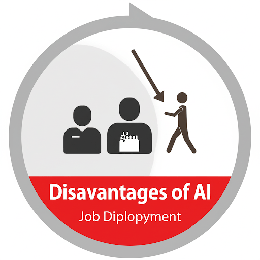 AI Disadvantages: Job displacement.